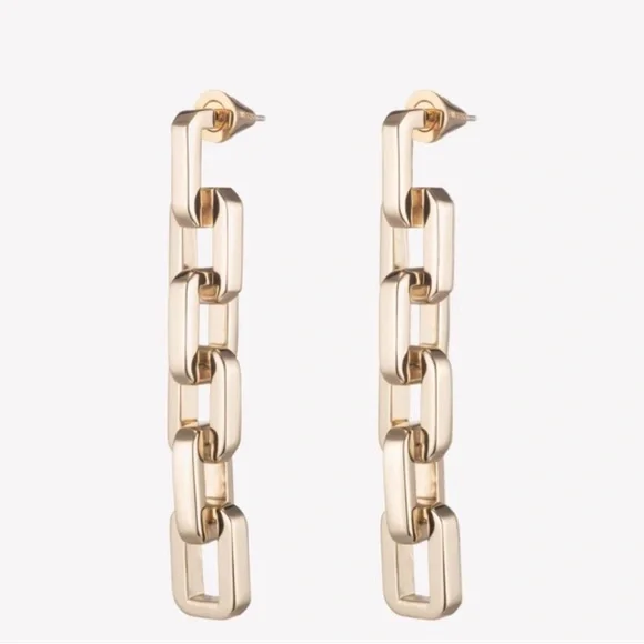 Eddie Borgo Supra Link Drop Earrings - Picture 5 of 6